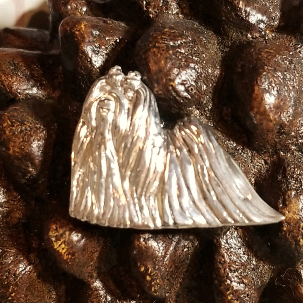 925 Silver 8.6 gm Lasha Apso Dog Breed Pendant